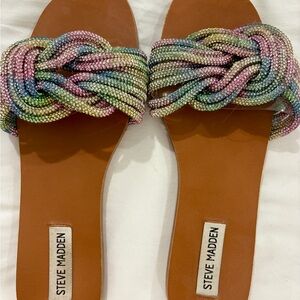 Adore Women's Multicolor Braided Sandals